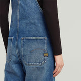G-STAR Straight Leg Dungaree Mono, Faded sakarya D24398-E107-H452, Medium Mujeres