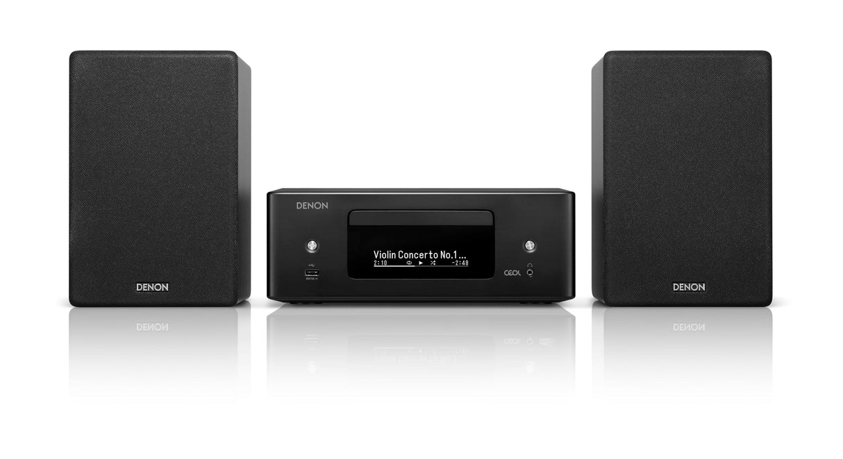 Denon CEOL N12DAB - Sistema Todo en uno con Reproductor de CD, Radio Dab/FM, HDMI ARC y HEOS Integrados, Color Negro