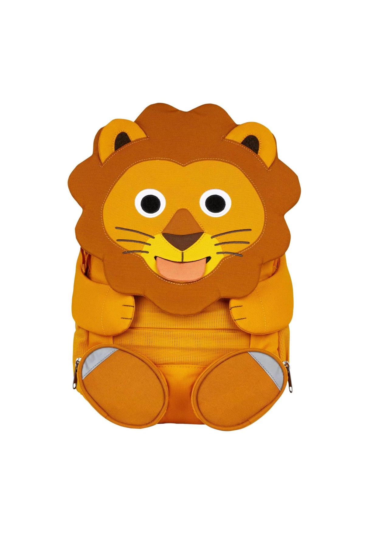 Affenzahn Gran Amigo Mochila, León-Amarillo, Talla única Unisex niños