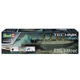 Revell, Blue Titanic 00455 Technik 1:16-Kit de Modelo de plástico VW T1 Samba Bus, Azul, Color sin Pintar, Mittel (RV00458)
