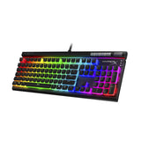 HyperX Alloy Elite 2 – Teclado mecánico para videojuegos, personalización de luz y macro controlada por software, teclas ABS Pudding Keycaps, controles multimedia, Tecla lineal, HyperX Red