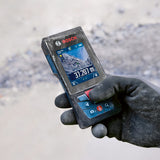 Bosch Professional Medidor Láser GLM 150-27 C (cámara integrada, batería de 3,6 V integrada, alcance: hasta 150 m, robusto, IP54, ±1,5 mm*, correa de sujeción, funda)
