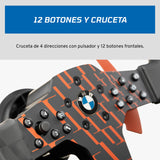 FANATEC CSL Volante de Carreras Licencia Oficial BMW – Empuñadura de Goma, LED RevStripe, Menús de Ajuste, Levas de Cambio Metálicas para PC, PS5, PS4