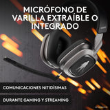 Logitech G Astro A30 Lightspeed Auriculares Inalámbricos para Gaming para PS5, Bluetooth, Mic Integrado y Desmontable, USB-C, para Playstation, Nintendo Switch, PC, The Mandalorian Edition, Plata