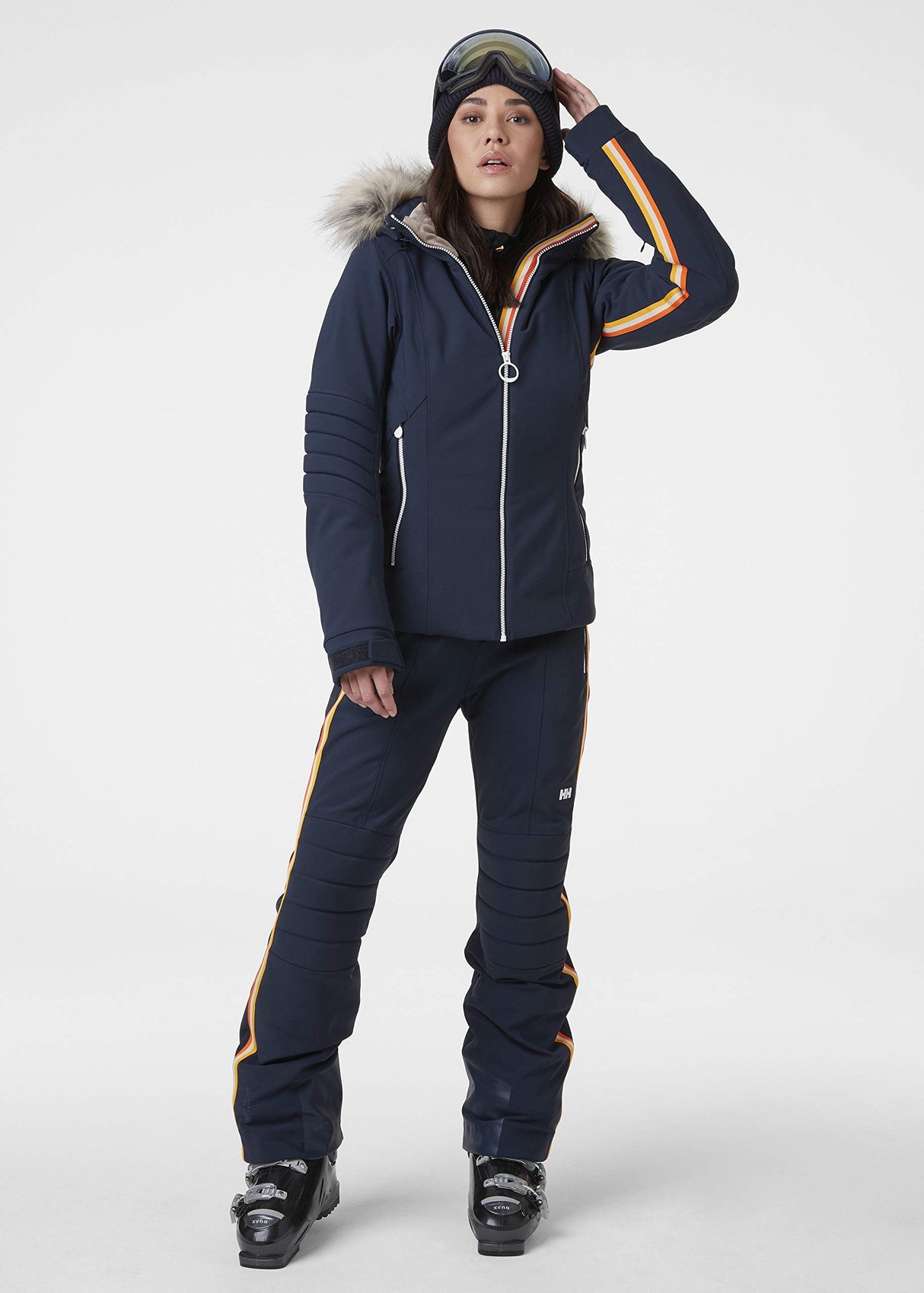 Helly Hansen Cindy - Chaqueta de softshell aislante para mujer, color azul marino, talla XL