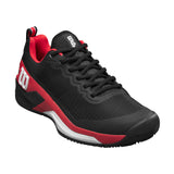 Wilson Rush Pro 4.5 Clay, Zapatillas de Tenis Hombre, Black/Infrared/White, 45 1/3 EU