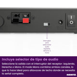 Transmisor de Audio Marmitek para Altavoces - Marmitek Speaker Anywhere 750 - Audio inalámbrico - Conexión de Dos Altavoces HiFi - 1 transmisor / 2 receptores (50 W RMS)