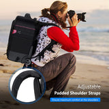 Neewer Maletín con Ruedas 2 en 1 para Cámaras: Antigolpes Acolchado y Extraíble, Asa Retráctil Oculta, para Cámara, Trípode, Flash, Lentes y Portátil. para Viajes en Avión