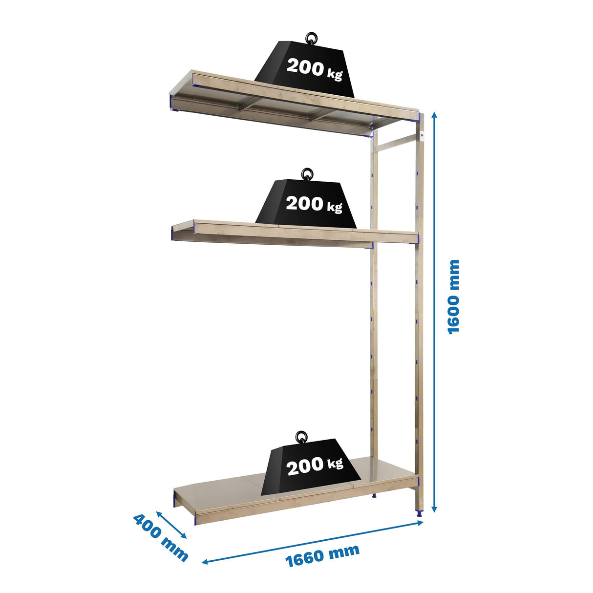 Simon Rack SIMONINOX ADITIONAL 3SS/1600x1660x400