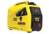 Champion Power Equipment Generador Gasolina + Gas (2000 W, inversor, generador con pantalla LED, doble combustible, extremadamente silencioso) 8200i-E-DF-EU