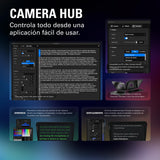 Elgato Prompter XL - Teleprompter Profesional con Pantalla Desmontable, Monitor videoconferencia, para cámaras DSLR, mirrorless, Studio - conexión USB‑C 3.2, para PC & Mac
