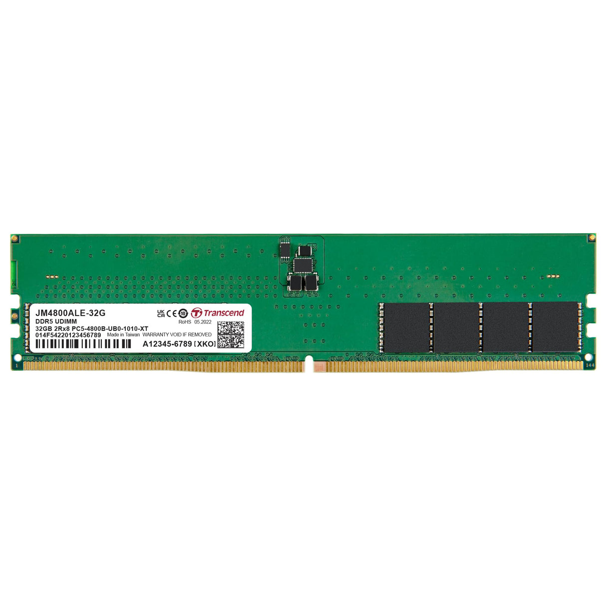 Transcend Módulo de Memoria Long-DIMM 32GB DDR5 4800MHz - JM4800ALE-32G