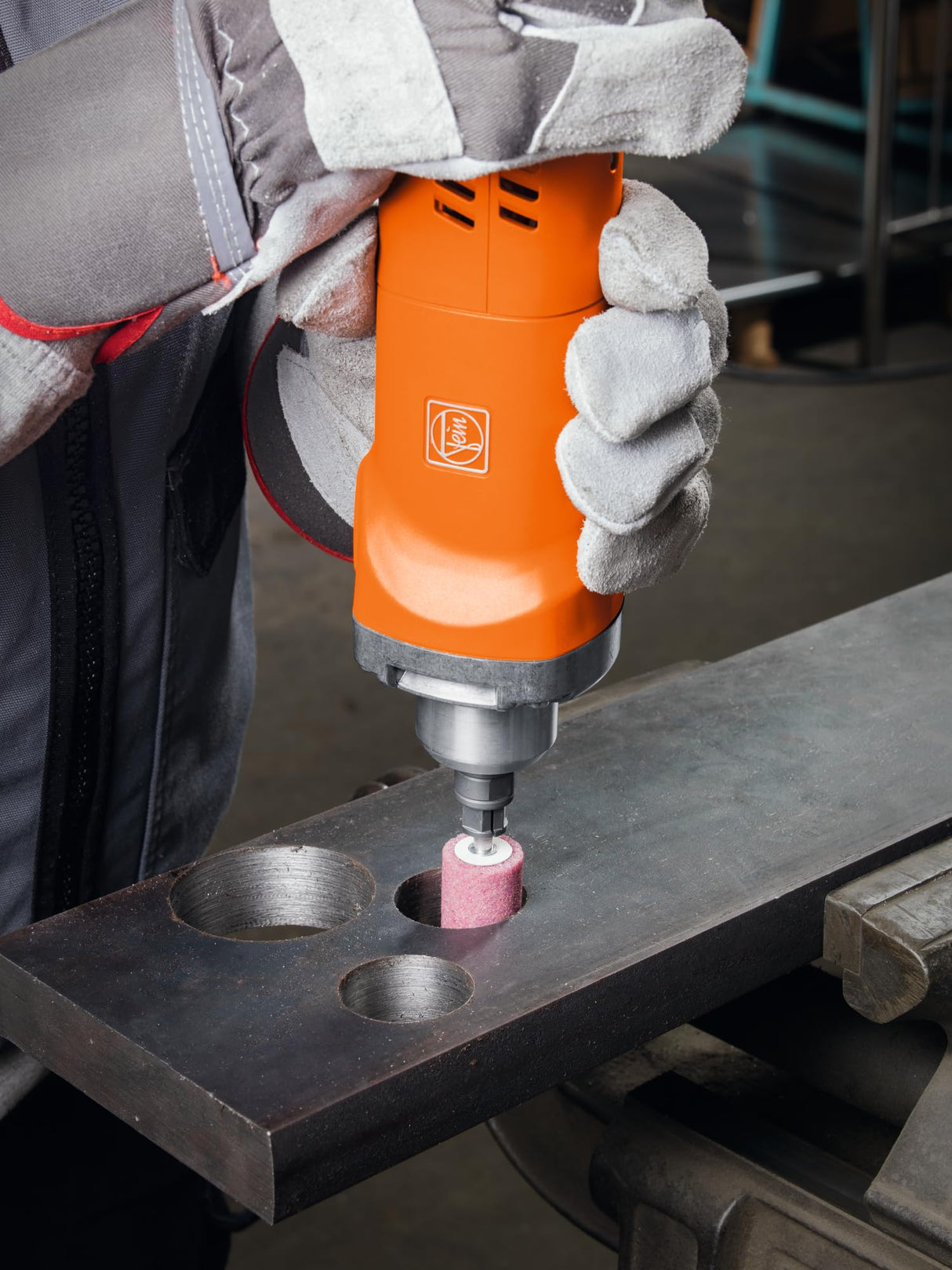 FEIN | Amoladora recta compacta a batería AGSZ 18-280 BL AS, 18V, resistente al polvo y de gran potencia, Aplicación universal, Motor FEIN Brushless, Compatible con baterías AMPSHare 18V