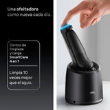 Braun Afeitadora Eléctrica Hombre Series 7, Máquina De Afeitar Barba En Seco Y En Mojado, 3 Modos De Afeitado, 60 Min De Uso, Centro De Limpieza, Estuche De Viaje, 72-N7200CCE, Oro