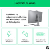 HP OmniStudio X All-in-One 32 UHD 4K (Procesador Intel Ultra 5-125H, 16GB RAM, 1TB SSD, Gráfica Intel ARC, Windows 11) - Teclado QWERTY Español - Silver