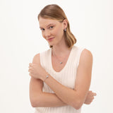 BOSS Jewelry Collar para Mujer Colección LIVE PRECIOUS en Acero Inoxidable con Anillos Entrecruzados y Cristales - 1580754