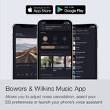 Bowers & Wilkins Px7 S2 - Auriculares Inalámbricos con Cancelación de Ruido con Bluetooth 5.0 Y Carga Rápida, 30 Horas de Reproducción Y Micrófono Integrado, Color Gris