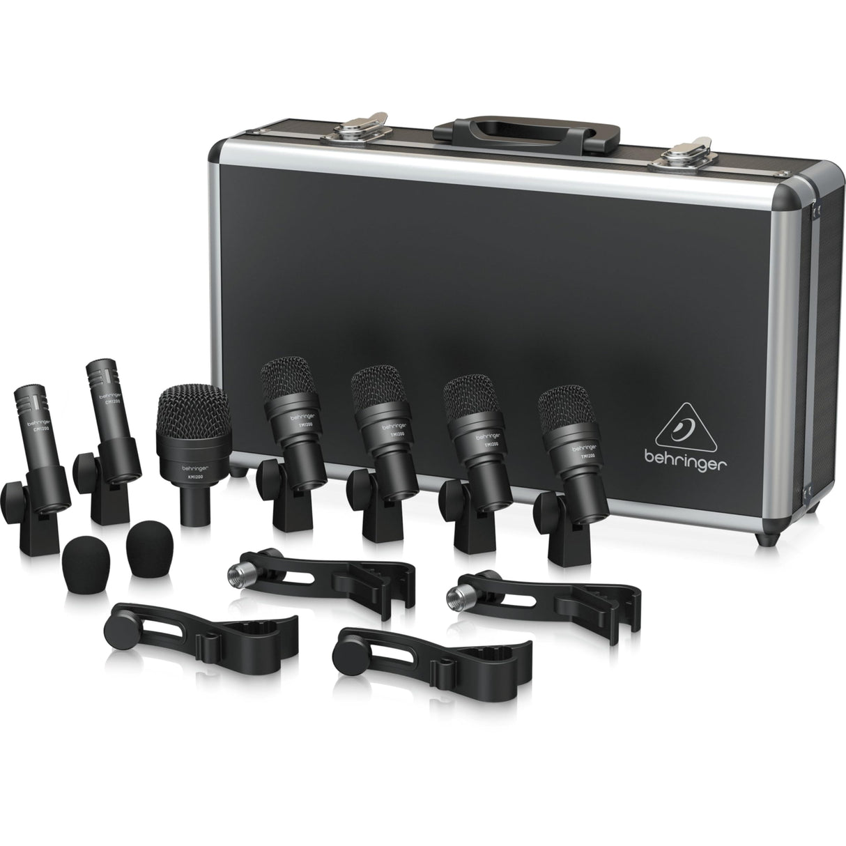 Behringer BC1200 Juego De Micrófono Profesional De 7 Piezas Para Batería Para Usos En Estudio Y En Directo