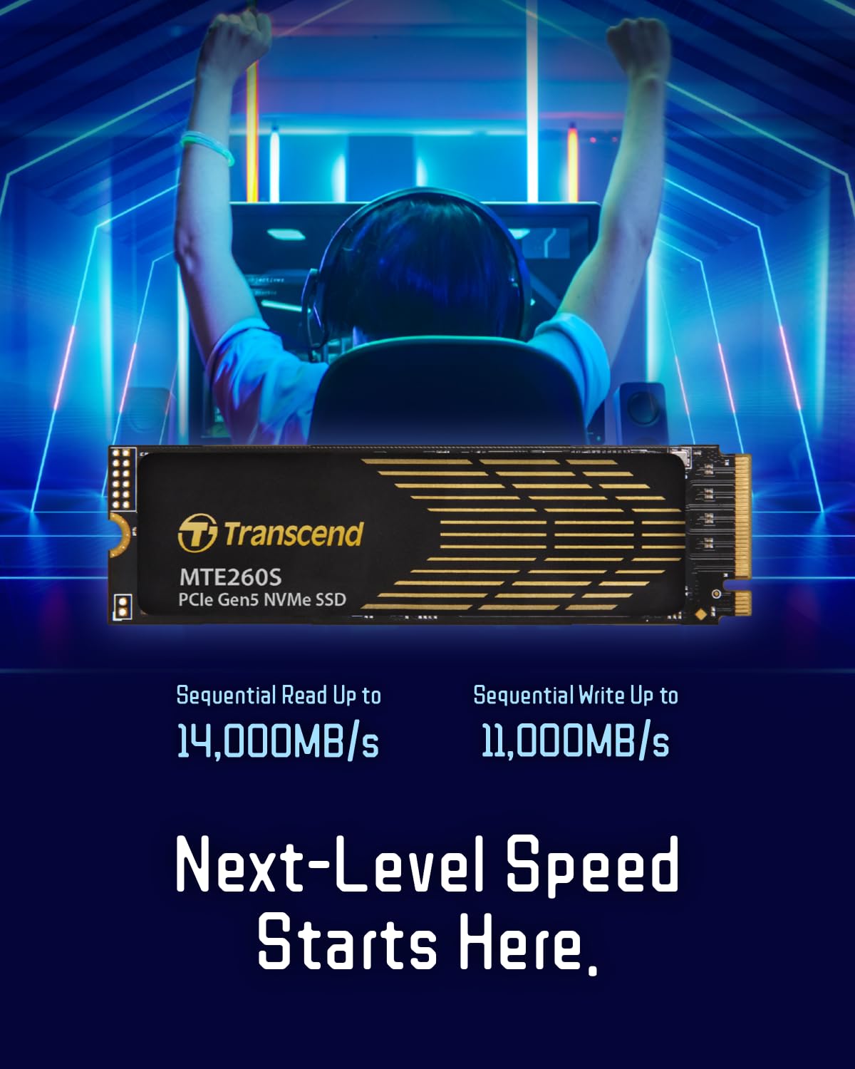 Transcend NVMe PCIe Gen5 x4 MTE260SM.2 SSD Solid State Drive TS2TMTE260S