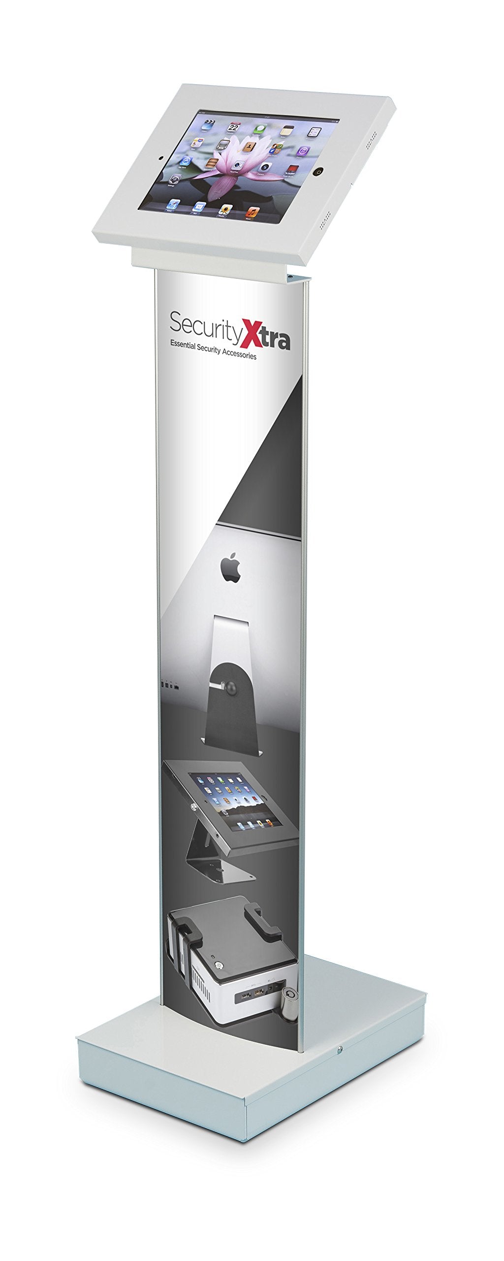 Security Xtra Brandit - Soporte de Suelo para iPad 2, 3, 4, Air, Air 2, iPad Pro 9.7", Blanco