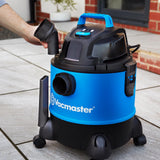 Vacmaster seco y húmedo Aspiradora Multiusos,Aspirador de Taller con Enchufe Integrado y Función de Soplado, 1250 W, 20 Liters, Azul
