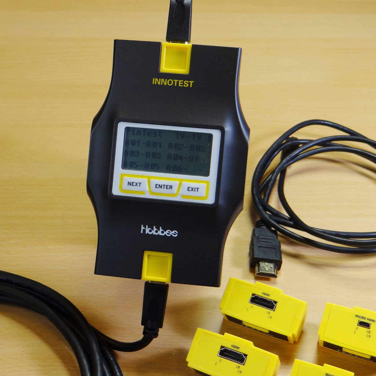 HOBBES INNOTEST - Comprobador de Cables Modular con 4 módulos HDMI