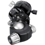 Leofoto - LH-40GR Cabeza de Bola con Abrazadera de Panning con Engranaje - Doble Cabeza Giratoria - Ideal para fotografiar Arquitectura, paisajes y panoramas - LH-40GR