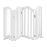 Relaxdays Barrera Seguridad Niños, 4 Paneles, Alto 92 cm, Valla Protección Bebés y Mascotas, Plegable, 92x205 cm, Blanca, Acero