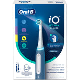 Oral-B iO My Way - Cepillo de dientes eléctrico a partir de 10 años, 4 modos de cepillado para el cuidado dental, cabezal extra para aparatos ortopédicos, 1 estuche de viaje, diseñado por Braun, azul