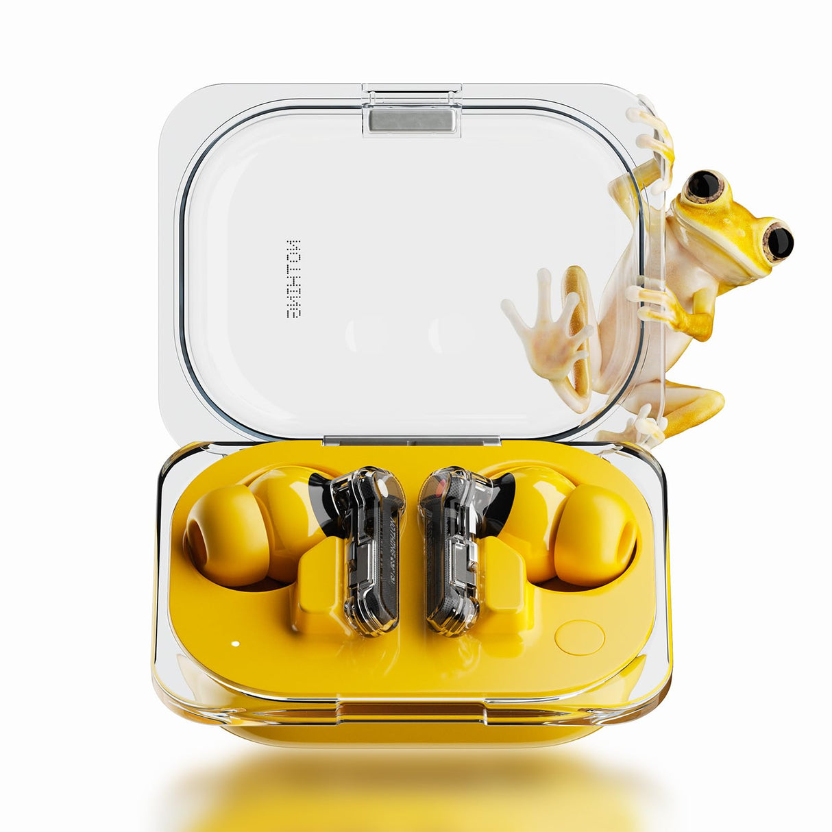 Nothing Ear (a) Auriculares inalambricos Bluetooth con Integración de ChatGPT, Cancelación de Ruido Activa, Algoritmo de Mejora de Graves y hasta 42,5 Horas de reproducción - Amarillo