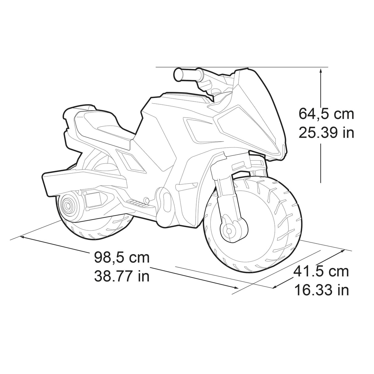 FEBER - Motofeber Turbo Hybrid 2 en 1, Moto Infantil con Batería de 6 Voltios y Correpasillos, Batería y Cargado Incluidos, para Niños a Partir de 3 años, Famosa (800013781)