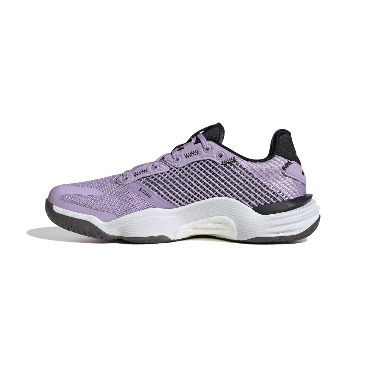 adidas Stabil 16 Indoor Shoes, Calzado Deportivo Mujer, Powder Plum/Core Black/Cloud White, 40 EU