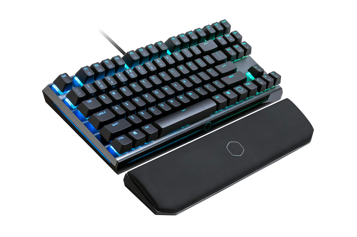 Cooler Master MasterKeys MK730 Teclado Mecánico para Juegos Gaming, Interruptores Flotantes RGB, Placa Aluminio Cepillado, Reposamuñecas Magnético, Layout Español, Rojo (Cherry MX Red)
