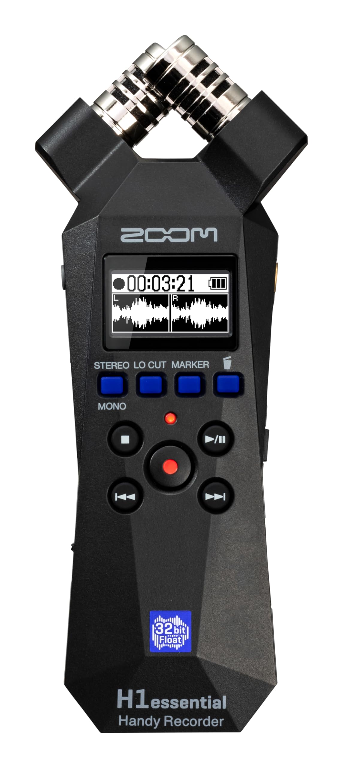 Zoom H1essential Grabadora portátil estéreo (2024 Model, Essential Series) a 32-Bit con coma flotante, accesibilidad, micros X/Y, micrófono USB, para músicos, podcasters, cineastas