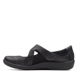 Clarks Sillian Bella, Zapatos Planos Mary Jane Mujer, Black Synthetic, 41.5 EU