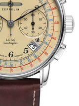 Zeppelin lz126 los Angeles Reloj para Hombre Analógico de Cuarzo con Brazalete de Piel de Vaca 7614-5