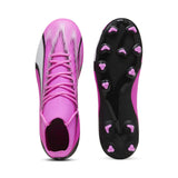 PUMA Ultra Pro FG/AG JR, Soccer Shoe, Poison Pink White Black, 37.5 EU