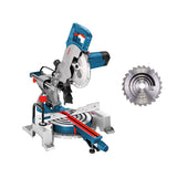 Bosch Professional GCM 80 SJ - Ingletadora telescópica (1400 W, disco Ø 216 mm, Soft Start, incl. 2 discos)