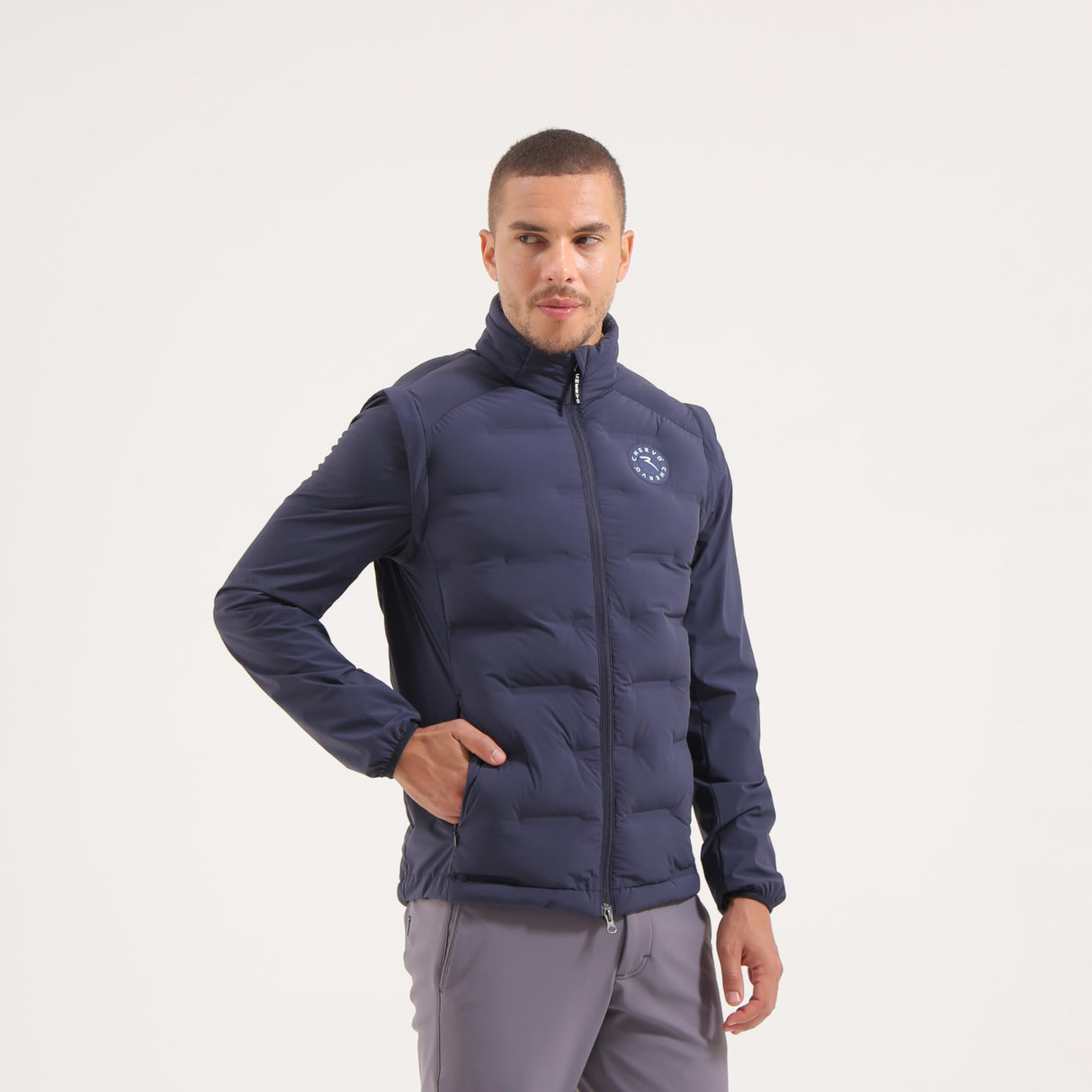 Chervò 65085-576 MANDURINO Jacket Hombre BLUE/BLUE Tamaño 52