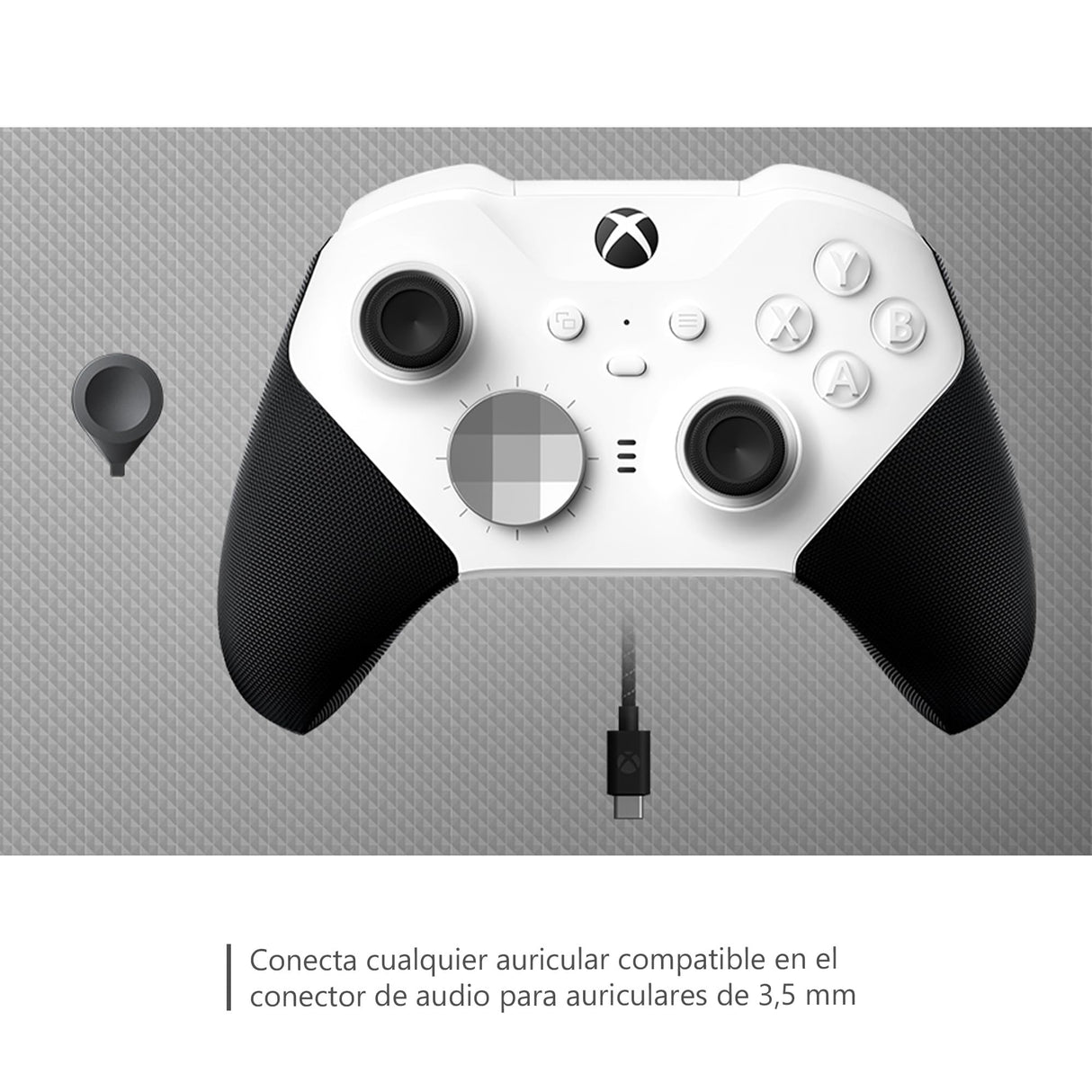 Xbox Wireless Controller Elite Series 2 White para Xbox Series X|S, Xbox One, Windows 10/11, iOS y Android