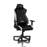 NITRO CONCEPTS Silla, Piel sintética de Poliuretano, Radiant White, 56 x 57 x 140 cm
