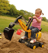 Rolly Toys 421220 - Kit de construcción con rollyDigger y Accesorios de Seguridad (Juego con Excavadora, 3 balizas de conducción, 4 pilones y luz Intermitente, Giratorio, a Partir de 3 años)