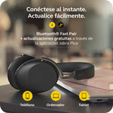 Jabra Evolve3 85 Auriculares Over-Ear Bluetooth Inalámbricos con Micrófono para Trabajo, USB-C, IA Llamadas, Cancelación Ruido Activa Adaptativa, 25h Batería, para Apps de Reunión, Negro