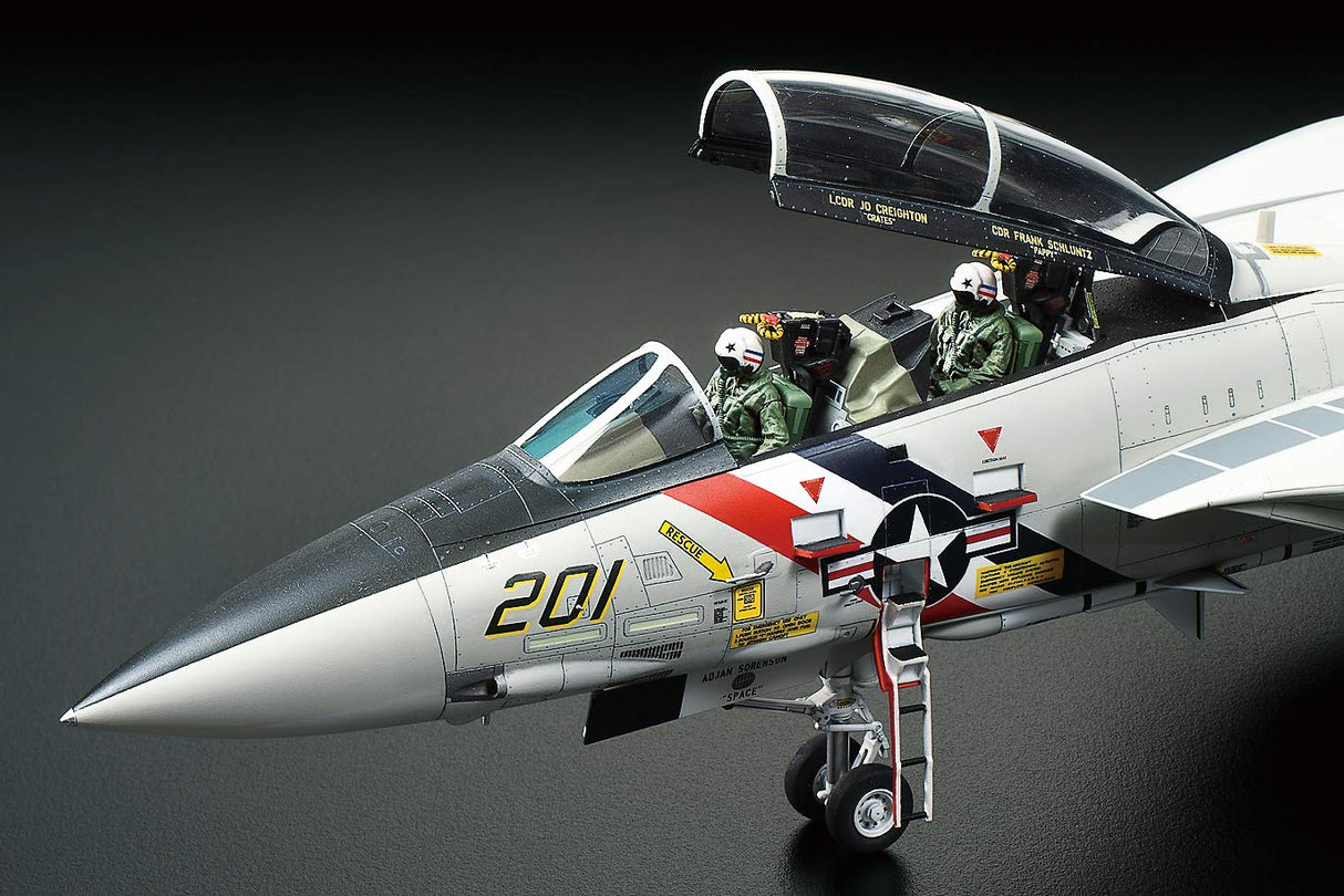 TAMIYA TAM61114 1/48 Grumman F-14A Tomcat Kit de avión de plástico, Azul Marino, a partir de 13 años