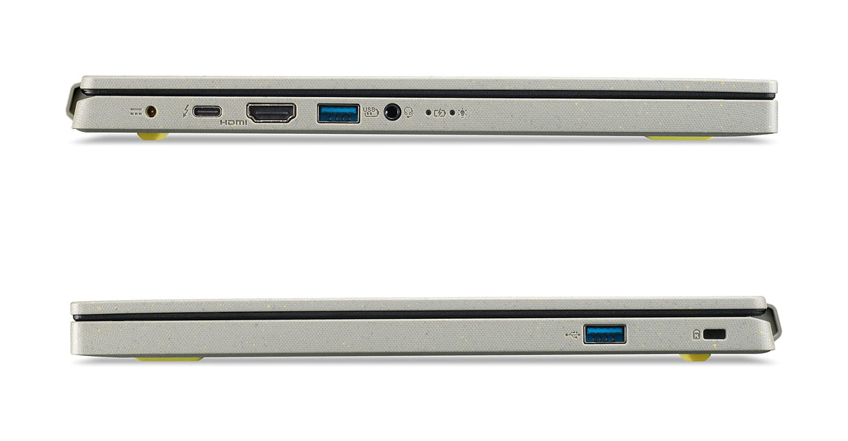 Acer Aspire Vero (AV14-51-79KC) Green Laptop | Pantalla FHD de 14" | Intel Core i7-1255U | 16 GB RAM | 512 GB SSD | Intel Iris Xe Graphics | Windows 11 | Teclado QWERTZ | Gris