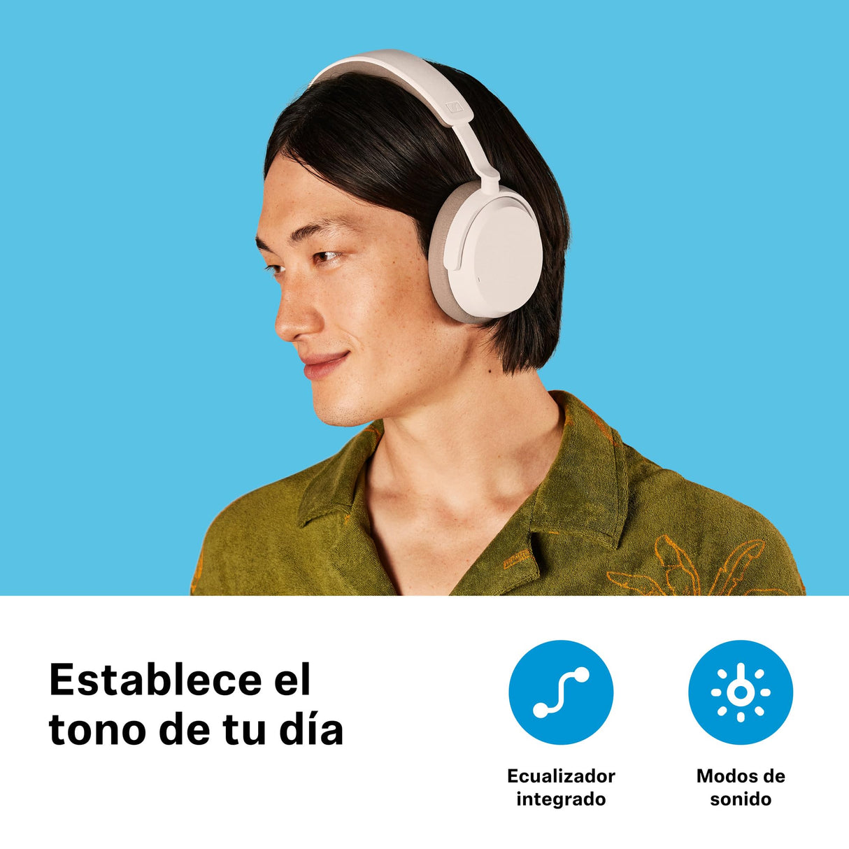 Sennheiser Consumer Audio ACCENTUM - Auriculares inalámbricos Bluetooth - Batería de 50 Horas de duración, Audio, cancelación de Ruido híbrida (ANC), Comodidad Durante Todo el día y Recogida de Voz