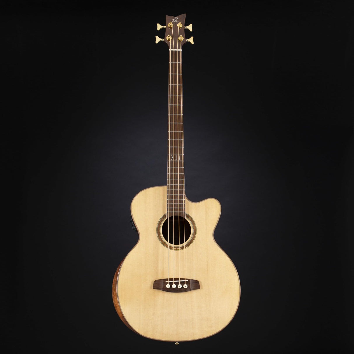 Ortega Private Room Series - Preamplificador para bajo acústico, 4 cuerdas, incluye reposabrazos integrado, funda y correa