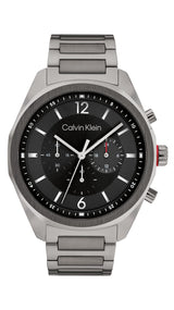 Calvin Klein Reloj Cronógrafo de Cuarzo para Hombre Colección CK Force con Correa de Acero Inoxidable Gris - 25200267