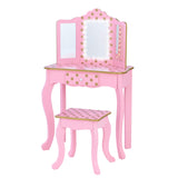 Teamson Kids Imitacion Tocador Espejo Y Luz LED para Niños Rosa/Oro-Rosa TD-11670LL