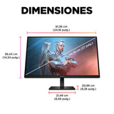 HP OMEN 27 – Monitor Gaming de 27" FHD (1920 x 1080 a 165Hz, IPS, 16:9, 1ms, HDMI, Antirreflejo, HDR, DisplayPort, AMD FreeSync Premium, Compatible con Consolas) Negro